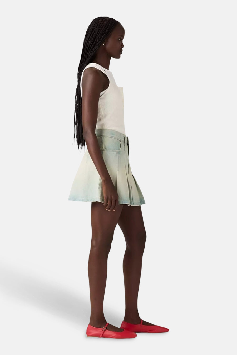 Levi's® Kort Lichtblauw Denim Rok