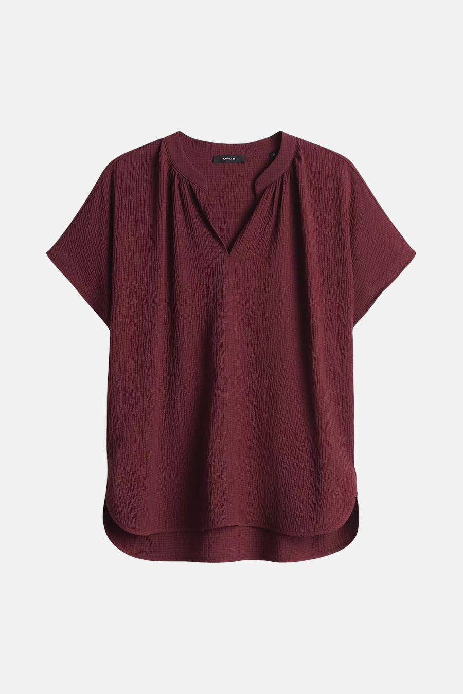 Korte Mouwen Blouse - Bordeaux