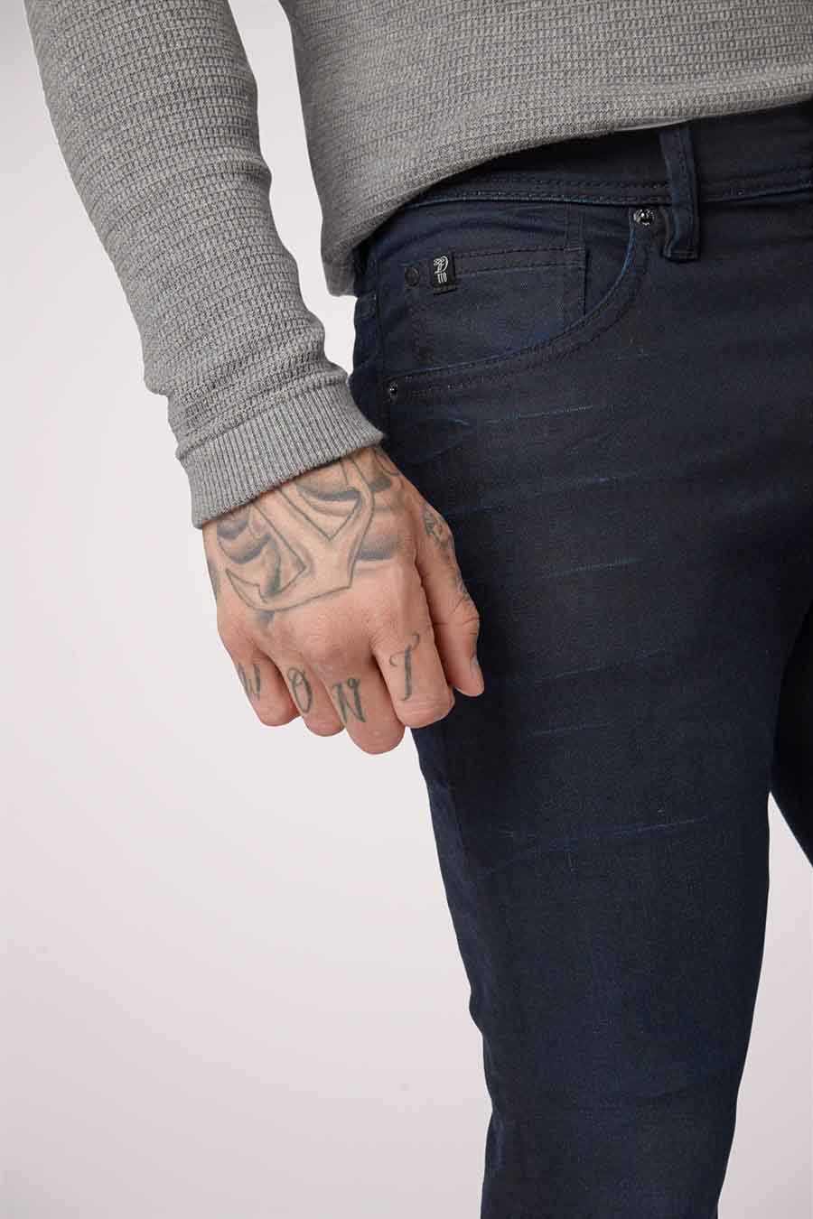 PIERS - Blue and Black Denim