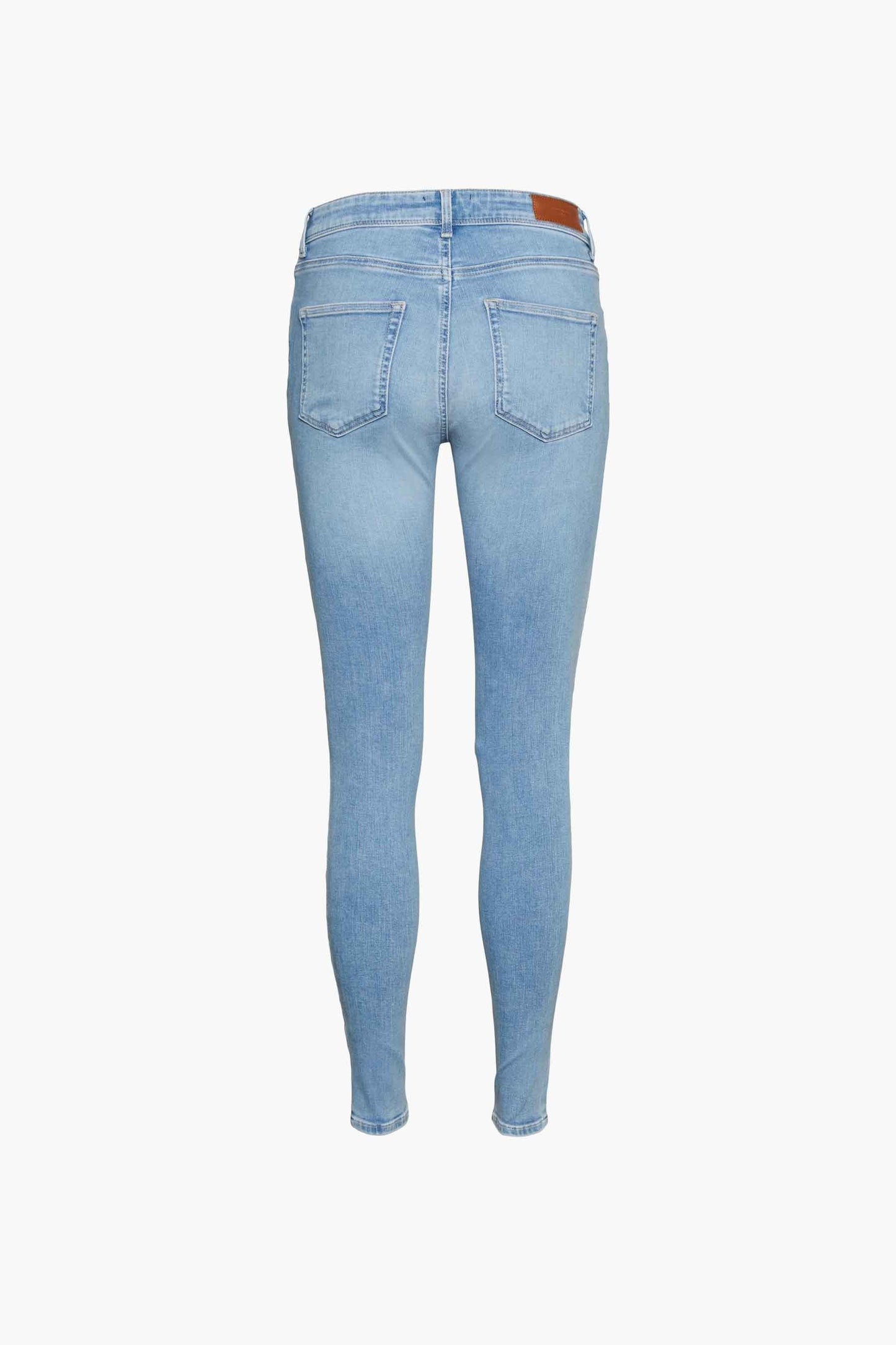"LUX - Lichtblauwe Denim" can be rewritten as "LUX - Denim in Lichtblauw" or "LUX - Lichtblauwe Jeans".