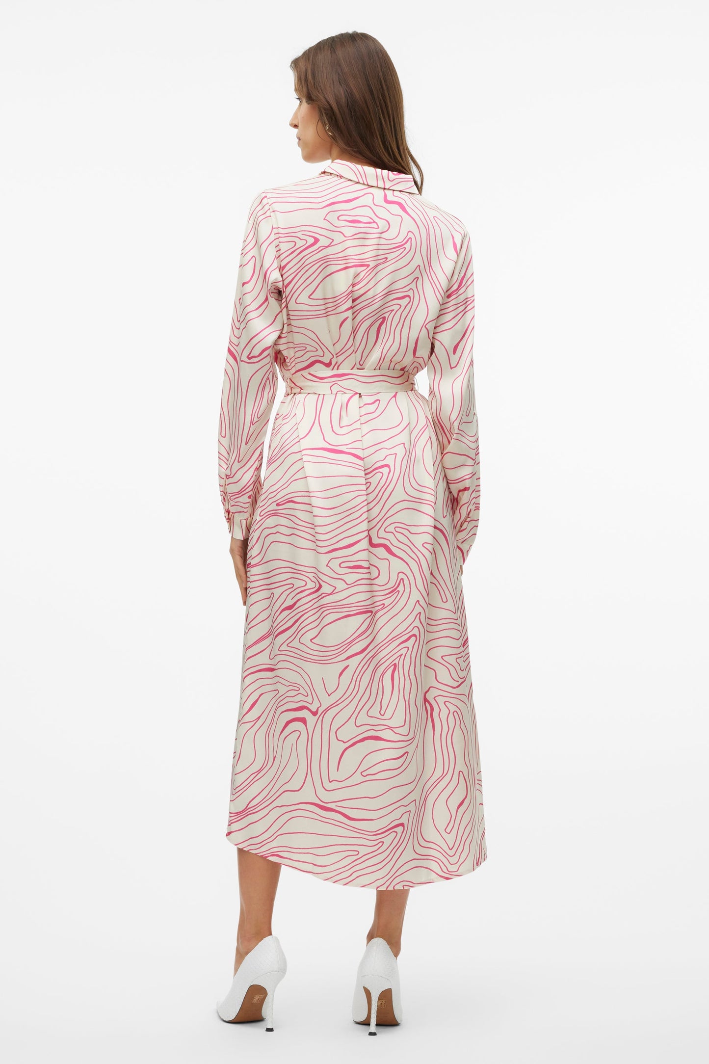 Lange Mouwen Roze Jurkje