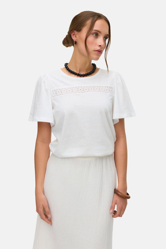 VERO MODA® White Short Sleeve Blouse