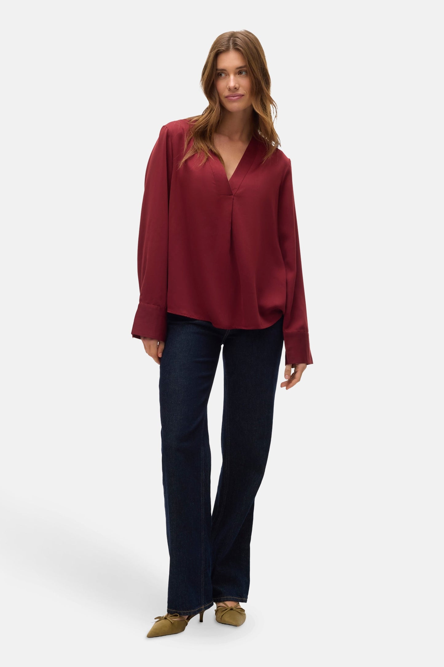 Lange Mouwen Blouse - Rood