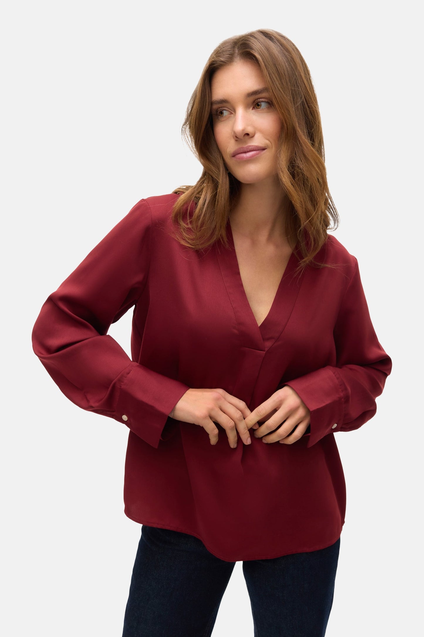 Lange Mouwen Blouse - Rood
