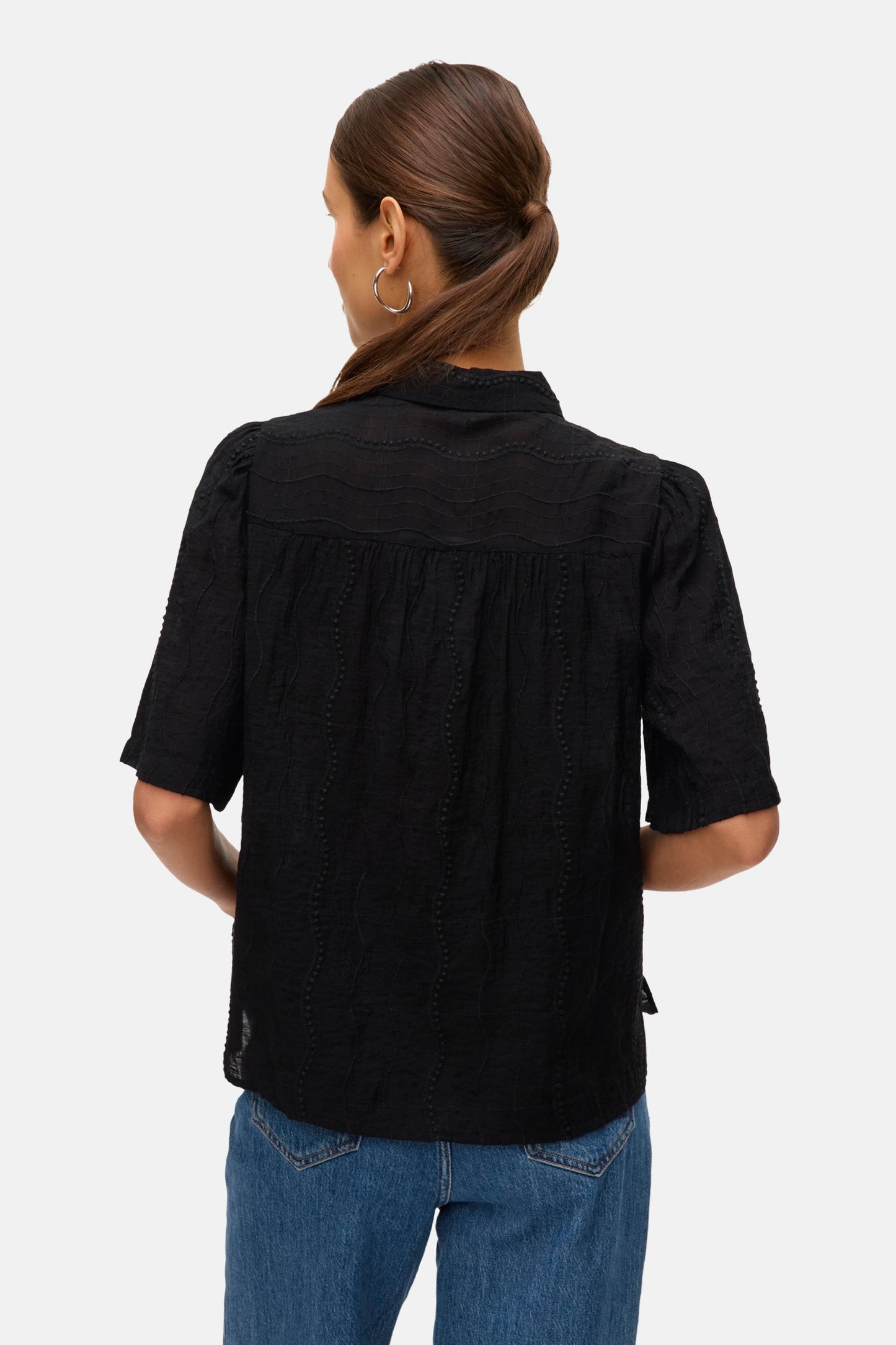 Korte Mouwen Shirt - Zwart
