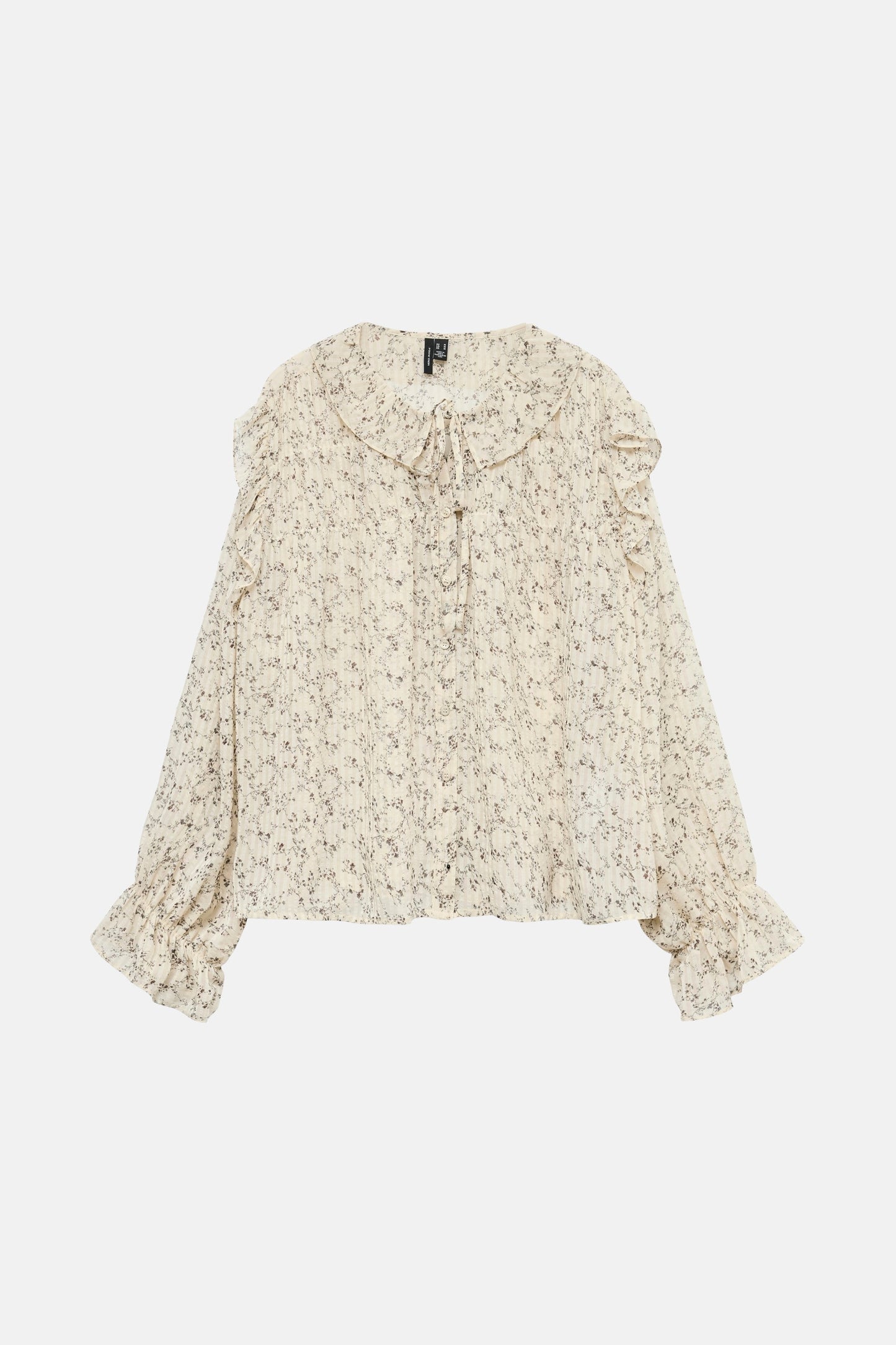 Beige Lange Mouwen Hemd