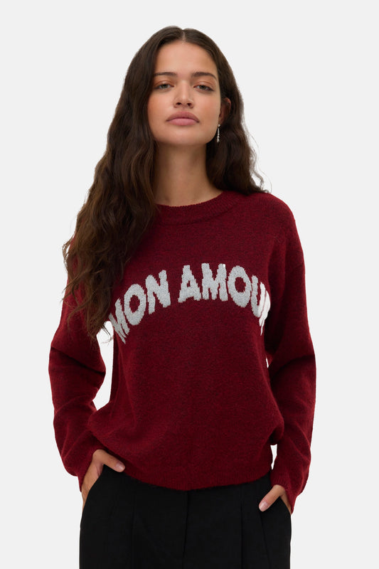 Trui met ronde hals rood - VERO MODA®