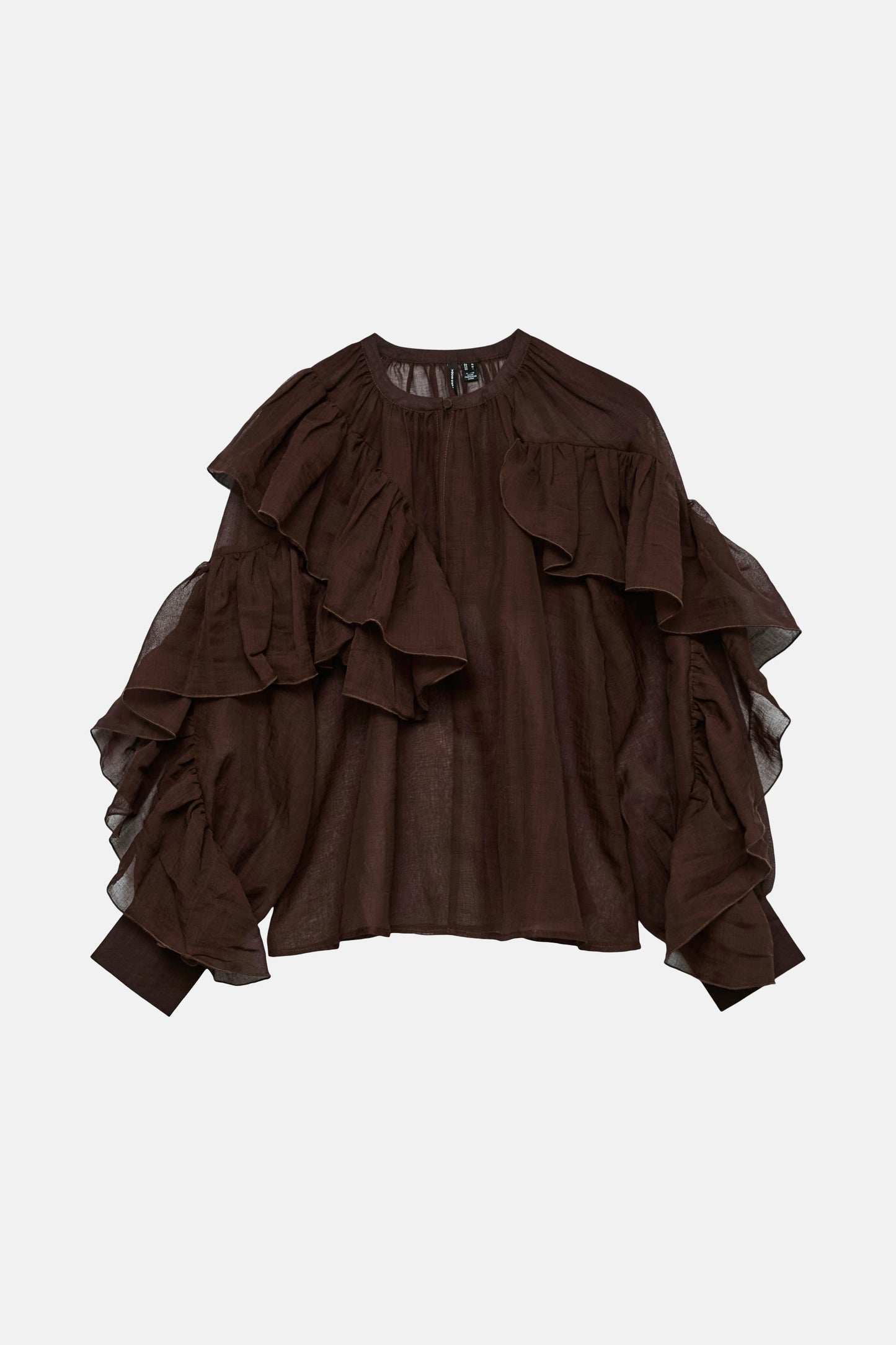 Lange Mouwen Blouse - Bruin