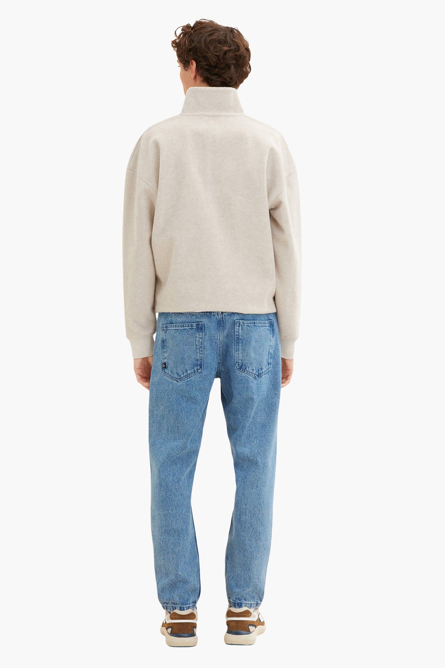 Lichtblauwe denim rechte jeans