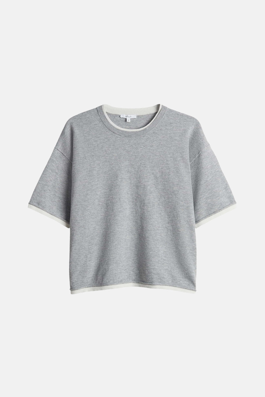 Grijze Ronde Hals Pullover