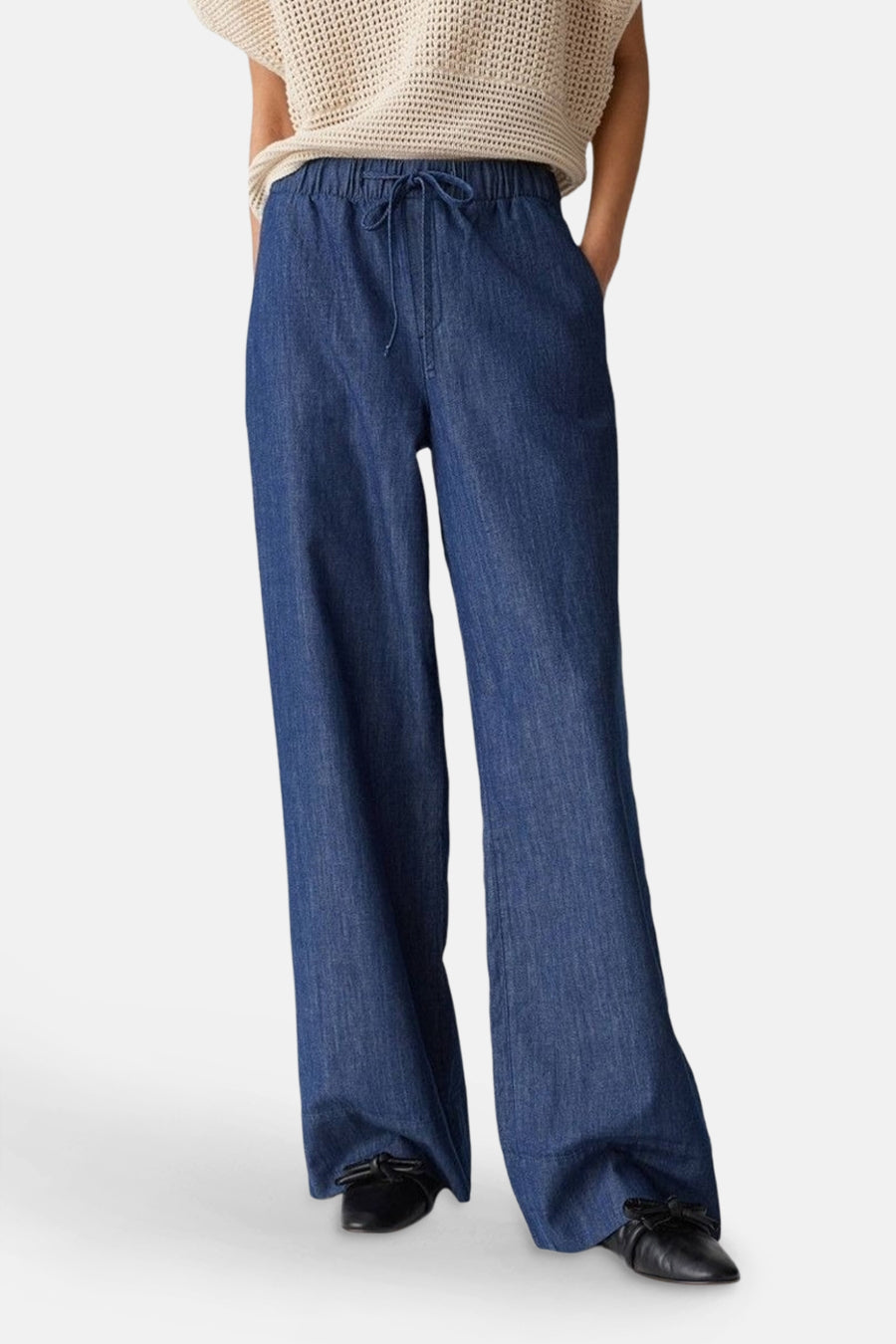 Mid Blue Denim Trousers