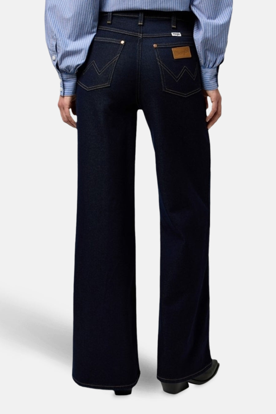 Wrangler® Donkerblauwe Wijdere Jeans van Denim