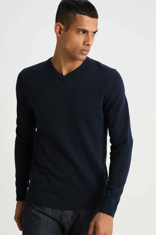 Blauwe Ronde Hals Trui - CORE BY JACK & JONES