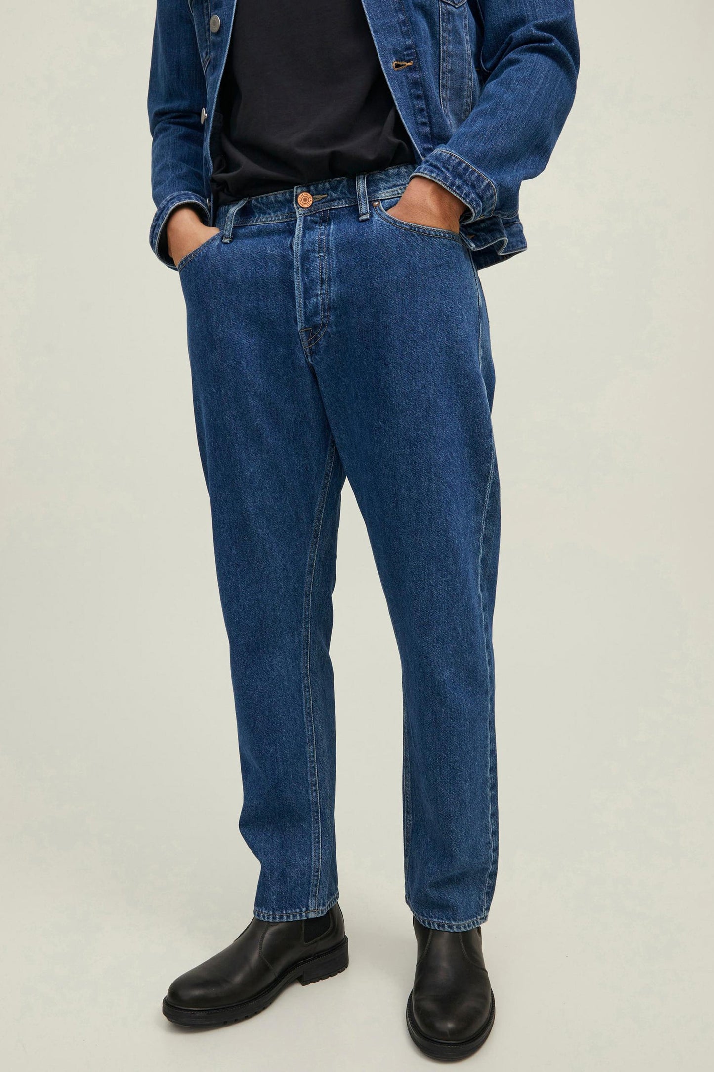 Rechte Jeans - Middenblauwe Denim