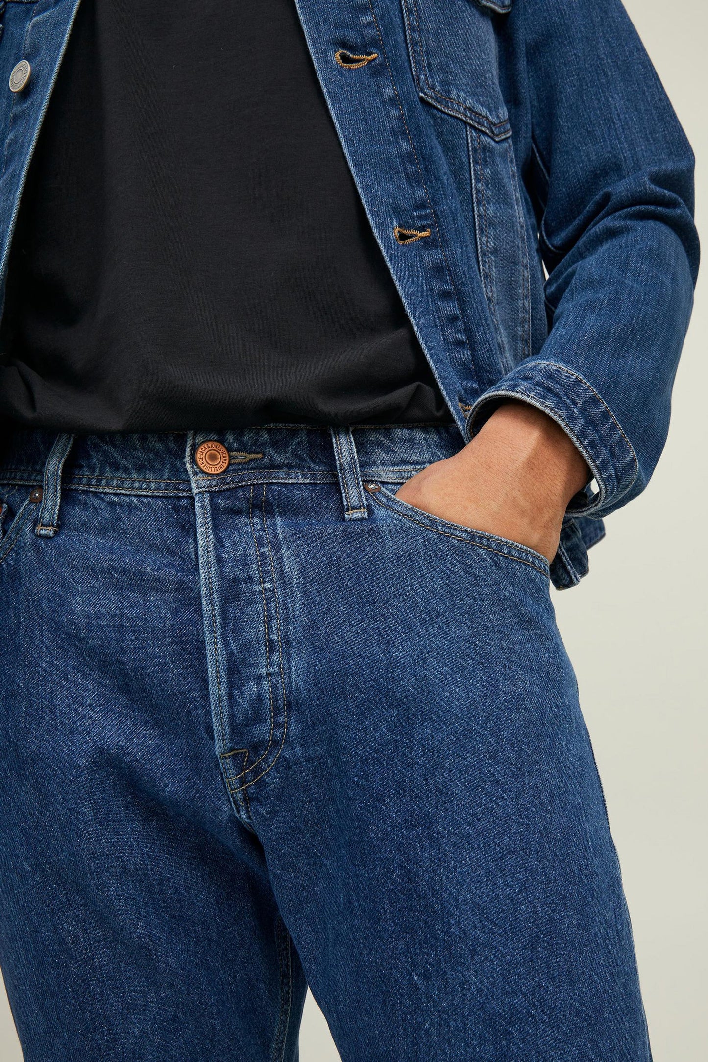 Rechte Jeans - Middenblauwe Denim