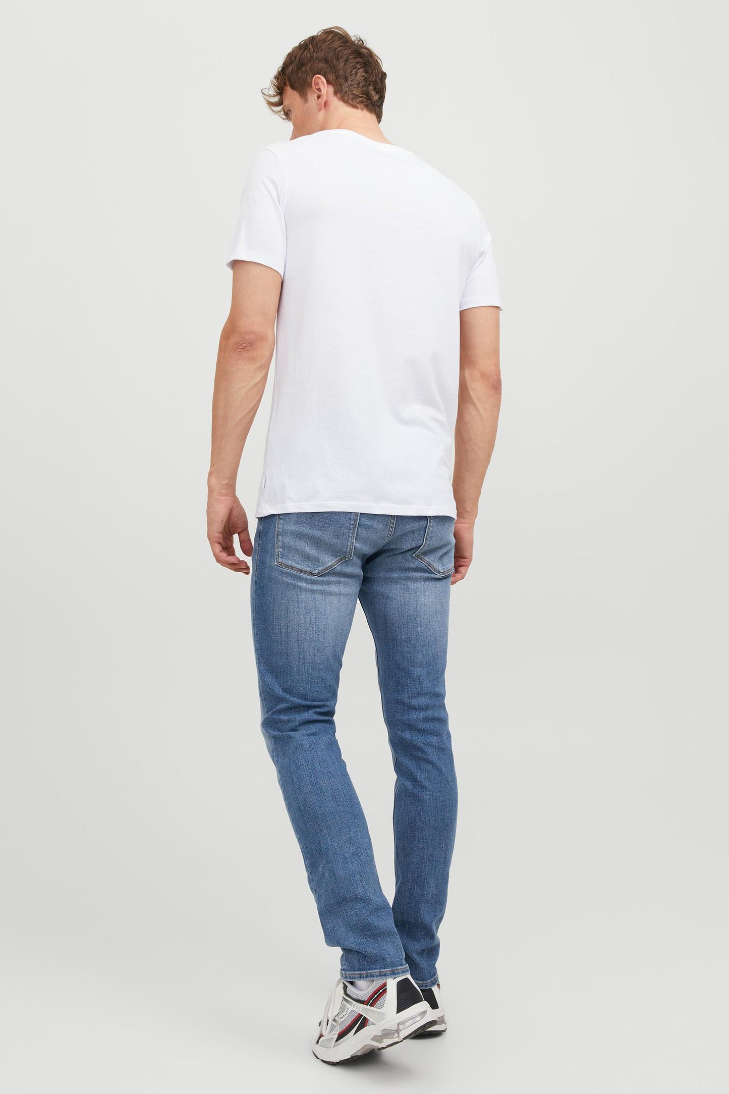 Mid-Blue Denim Slim Fit Jeans