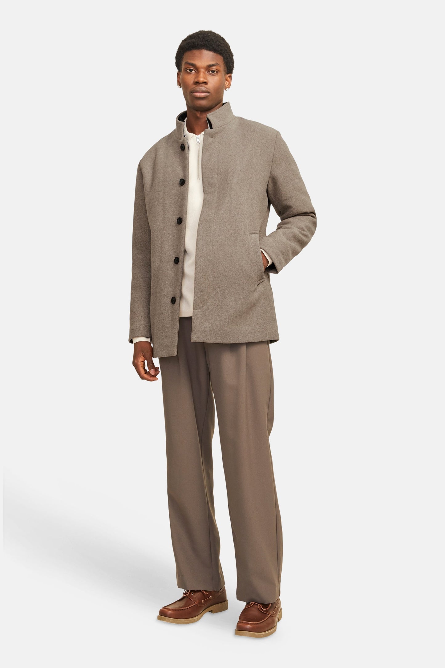 Jas (lang) beige - PREMIUM by JACK & JONES