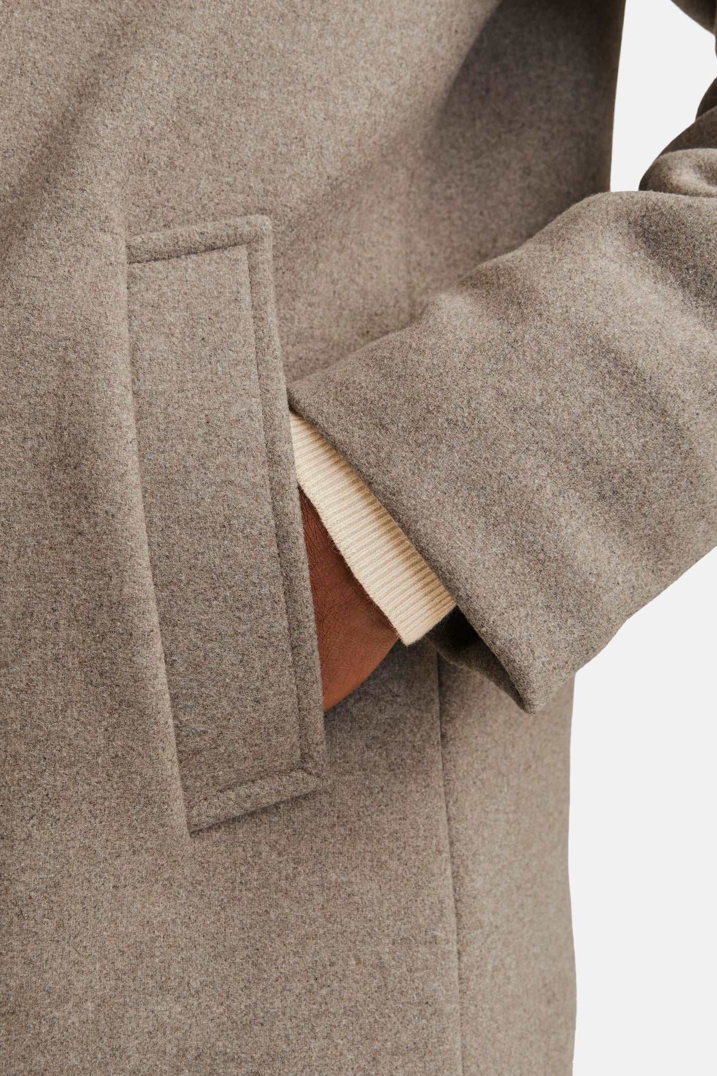 Jas (lang) beige - PREMIUM by JACK & JONES