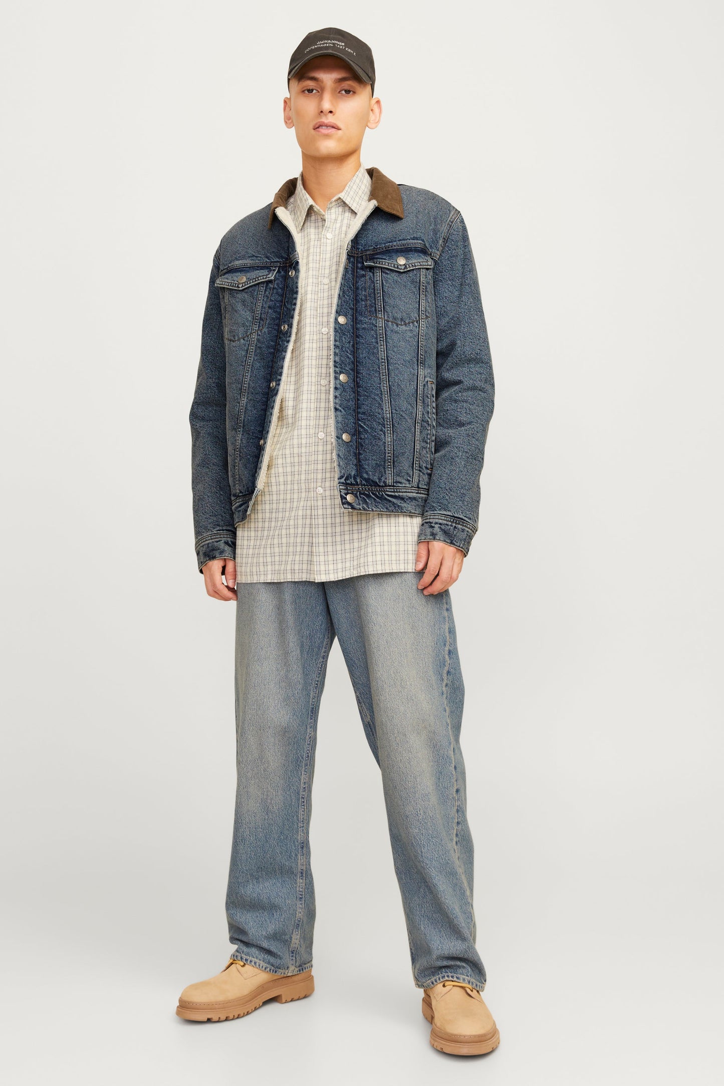 Donkerblauwe Denim Jeansjack