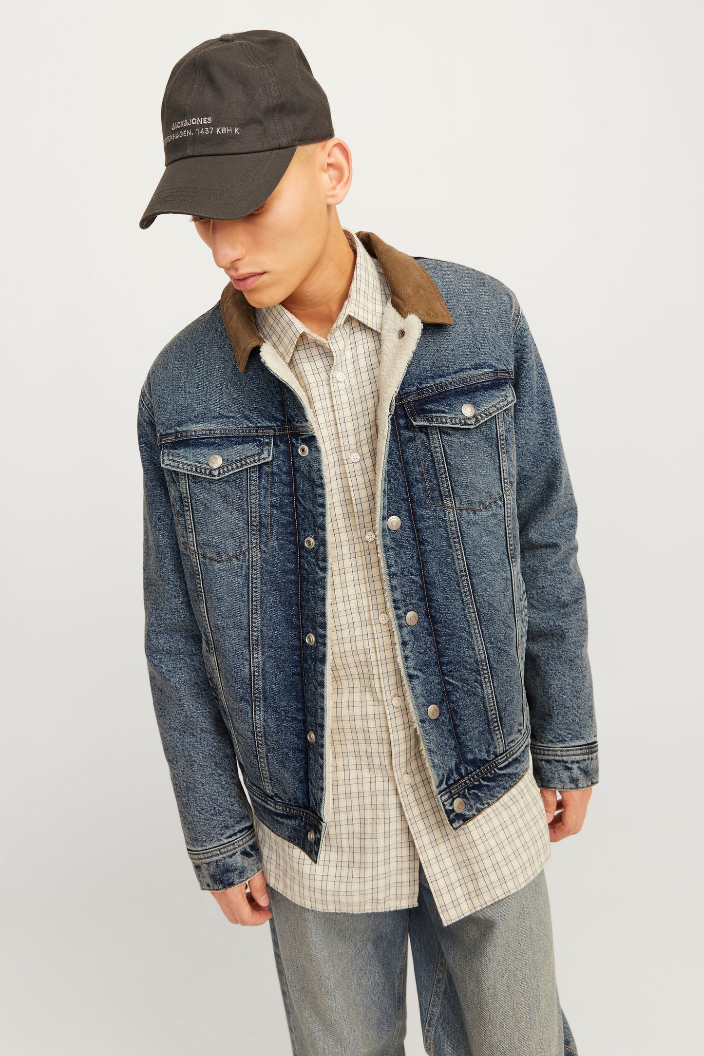Donkerblauwe Denim Jeansjack