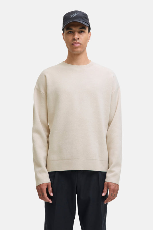 Beige Ronde Hals Trui - PREMIUM by JACK & JONES