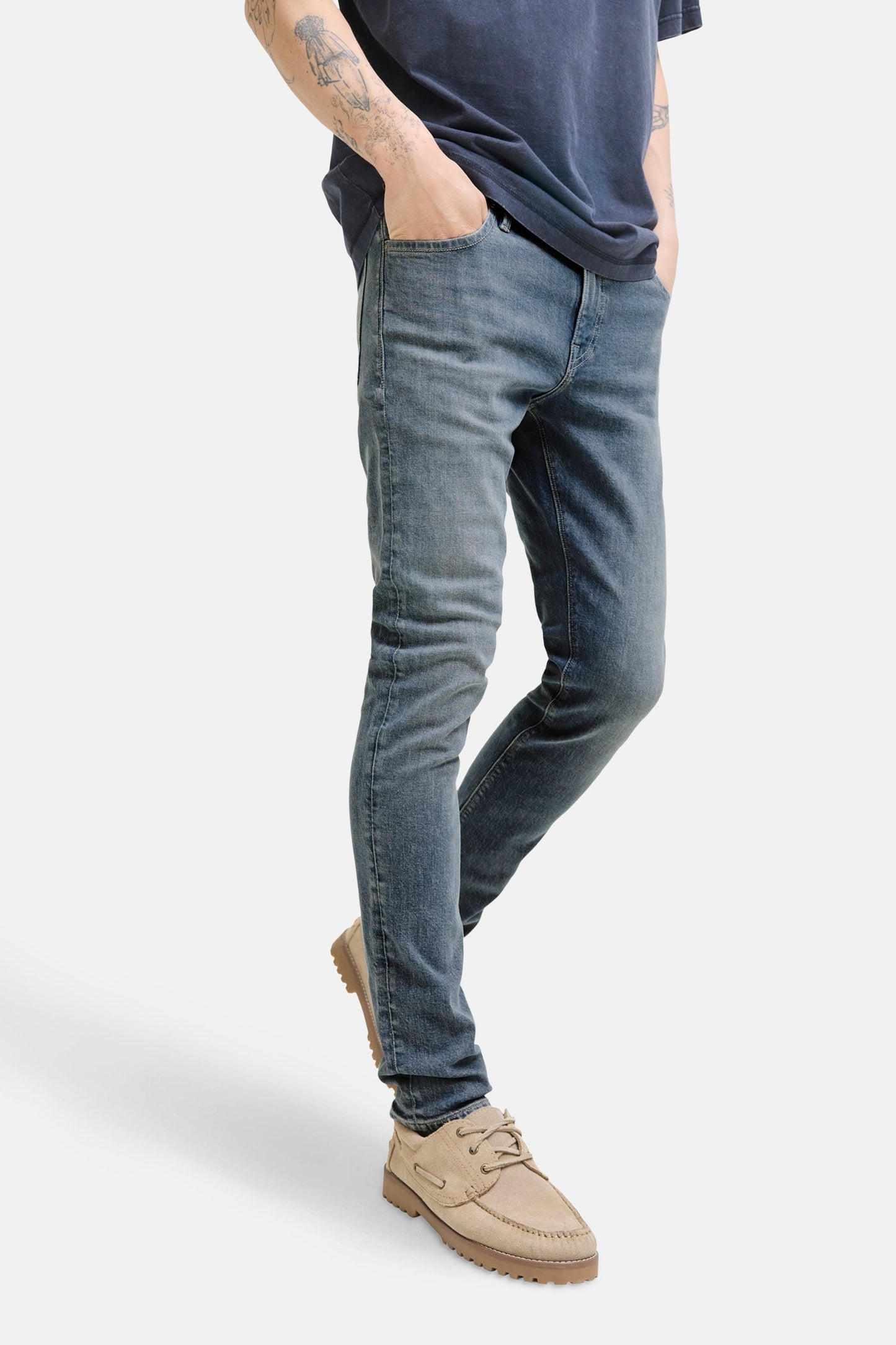 GLENN - Grijze Denim