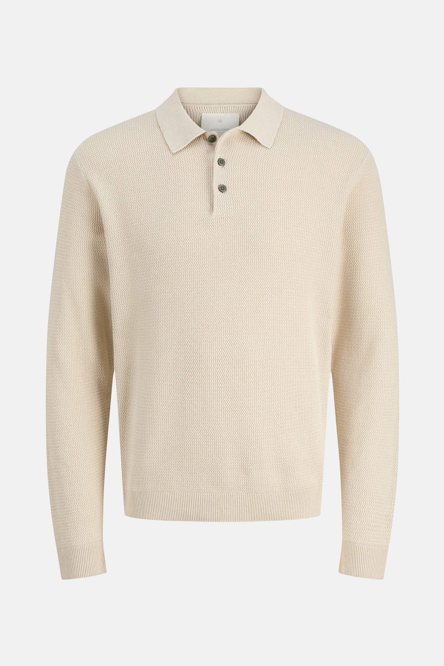 Beige V-hals Trui