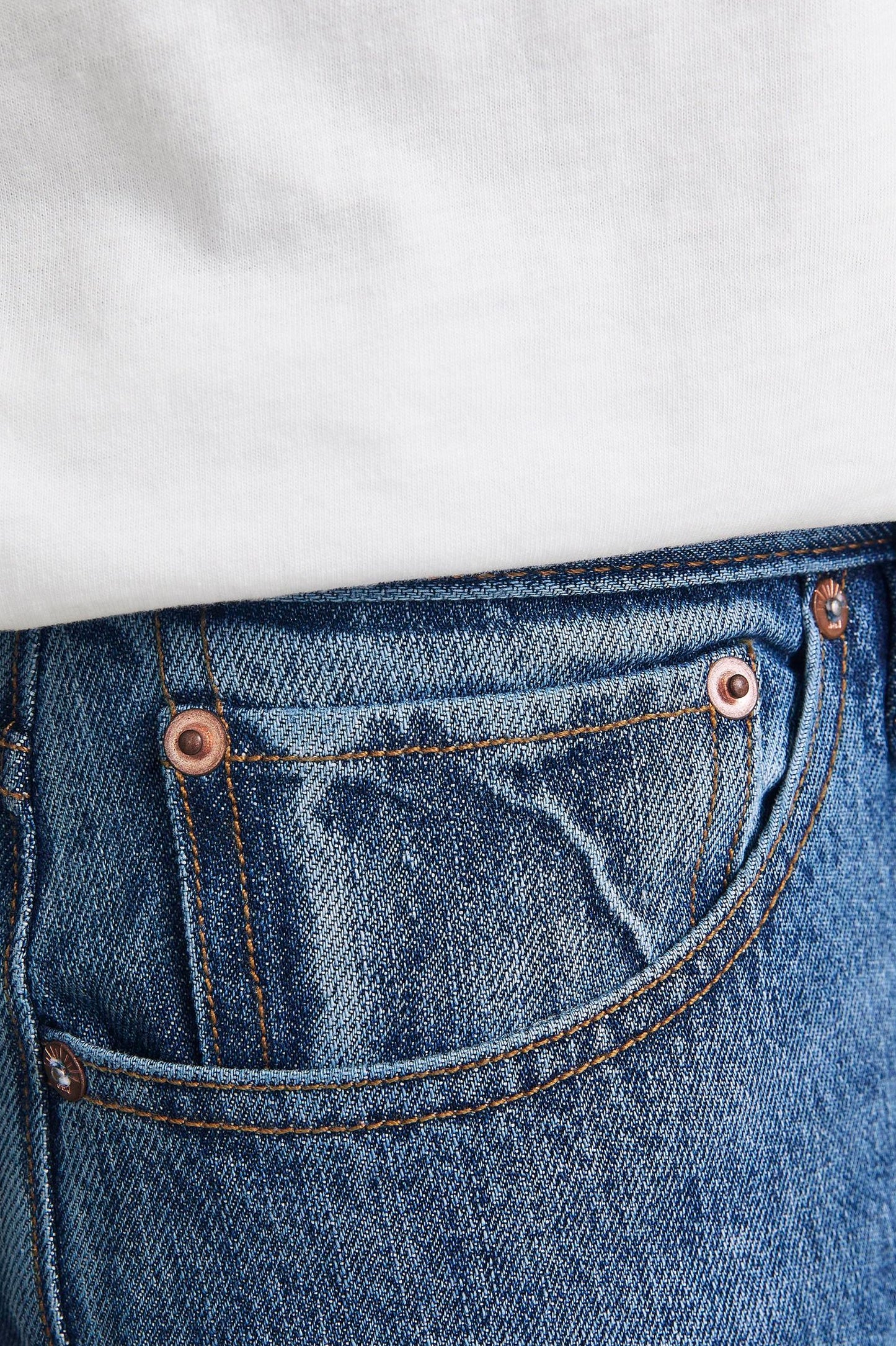 Mid Blue Wide Leg Jeans - JACK & JONES JEANS INTELLIGENCE