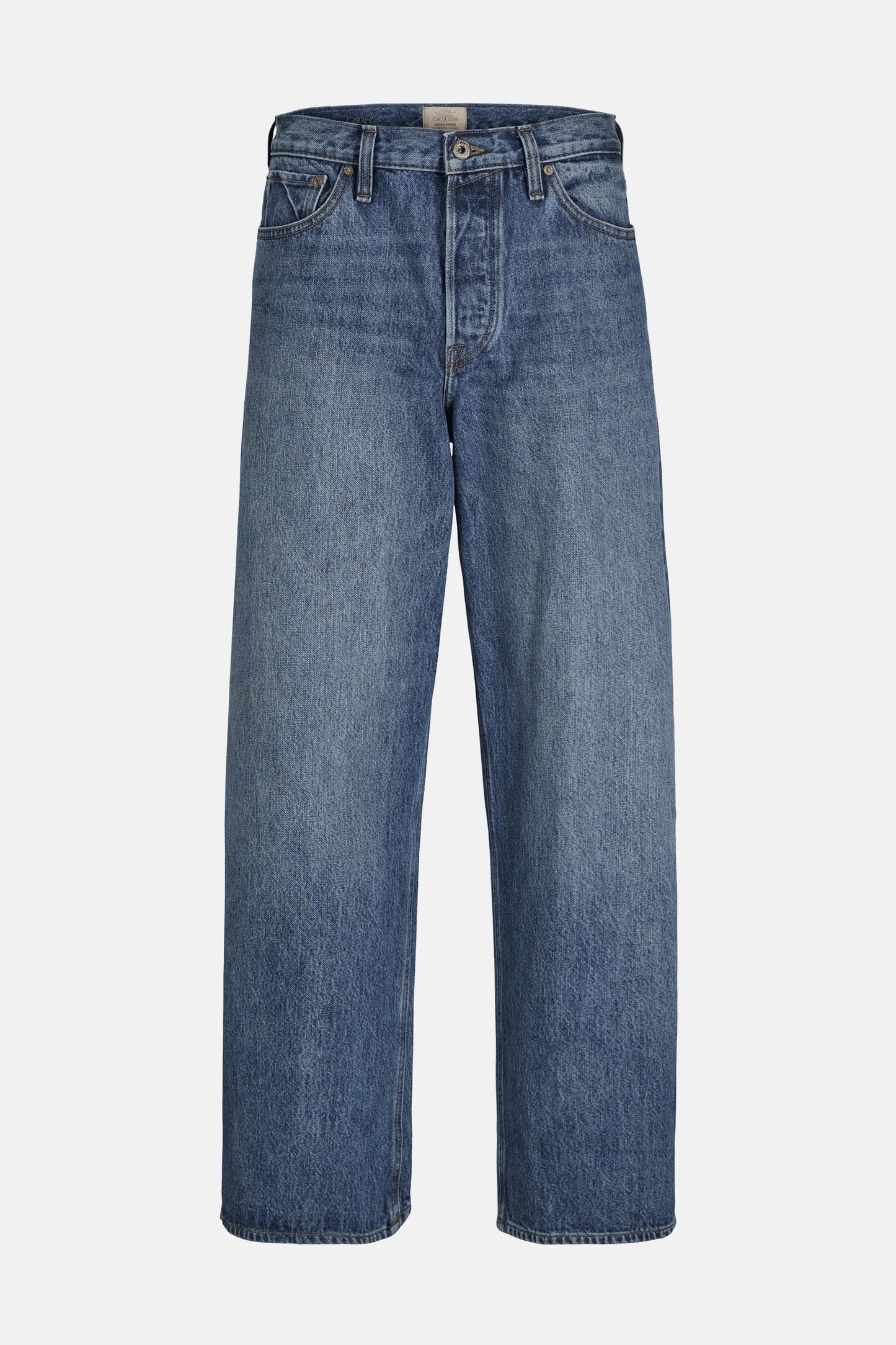 Mid Blue Wide Leg Jeans - JACK & JONES JEANS INTELLIGENCE