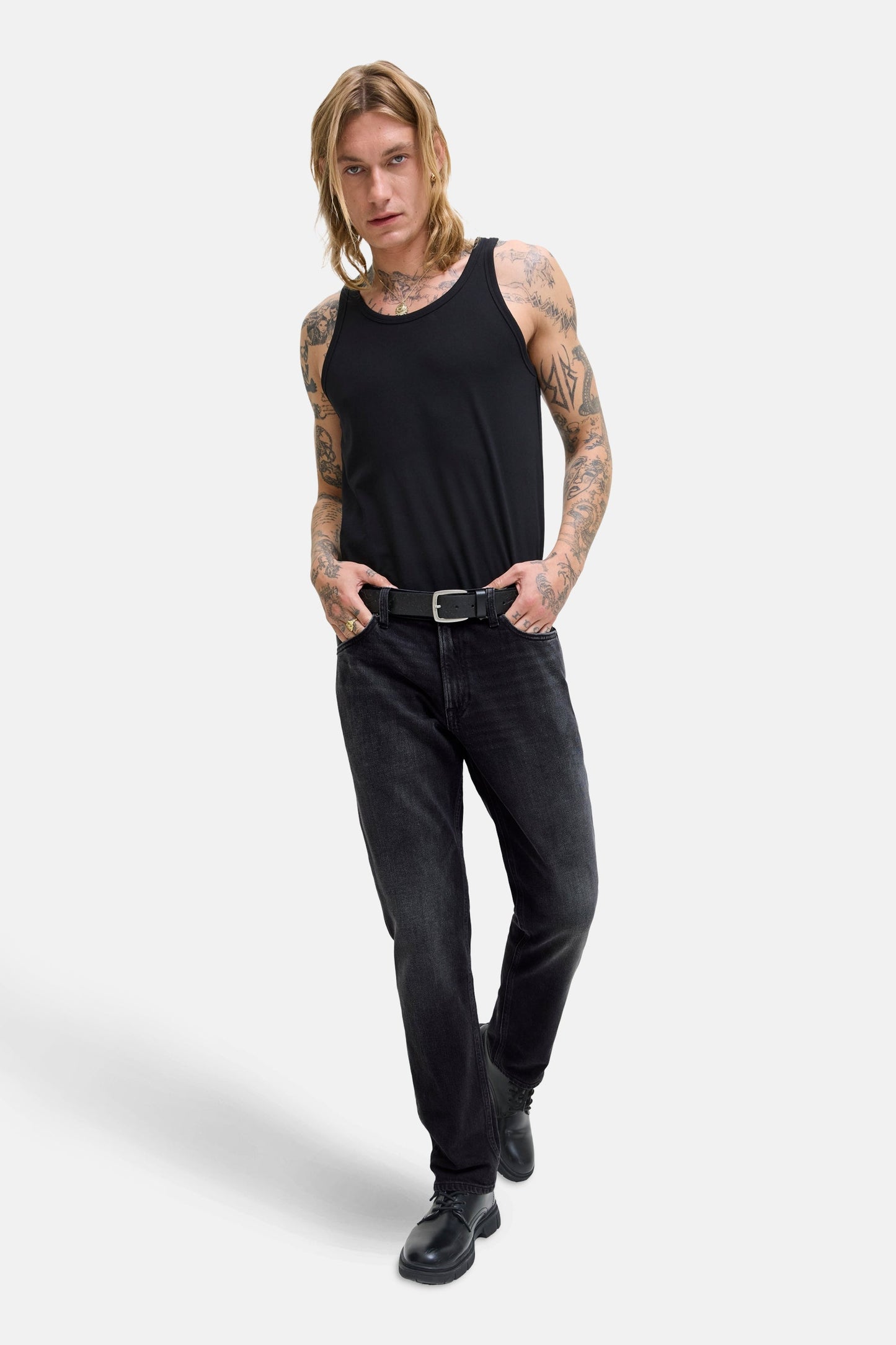 Donkergrijze Denim Rechtemodel Jeans - JACK & JONES JEANS INTELLIGENCE