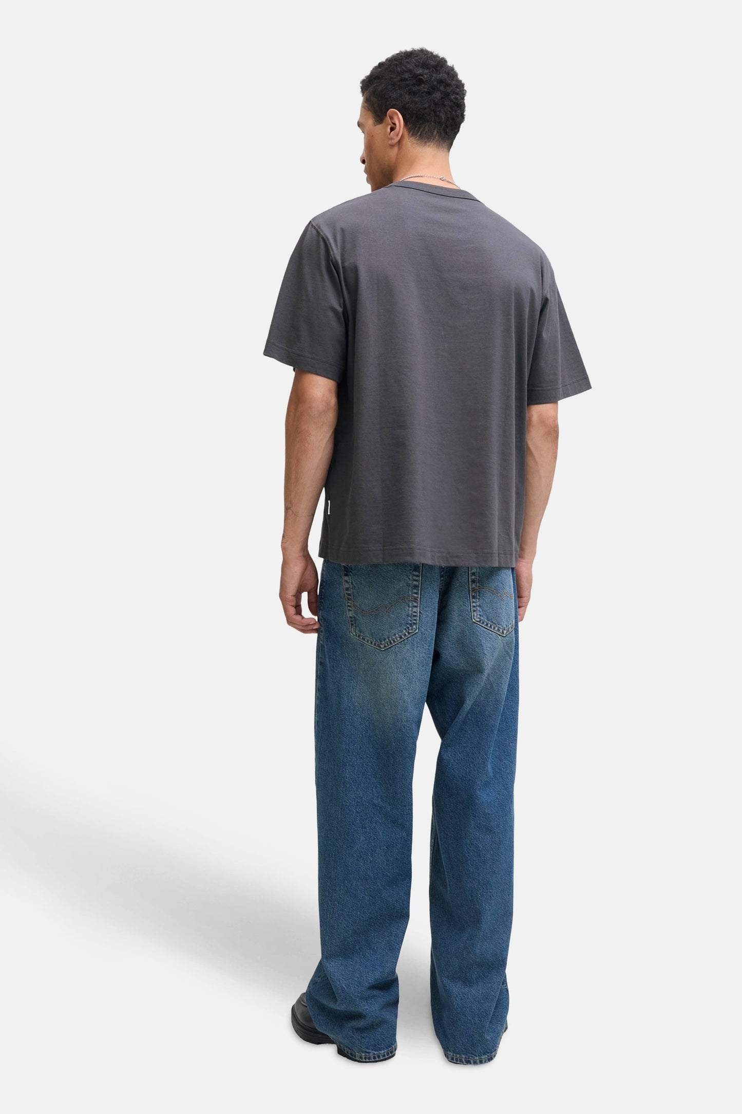 Grijze Korte Mouwen T-shirt - ORIGINALS BY JACK & JONES
