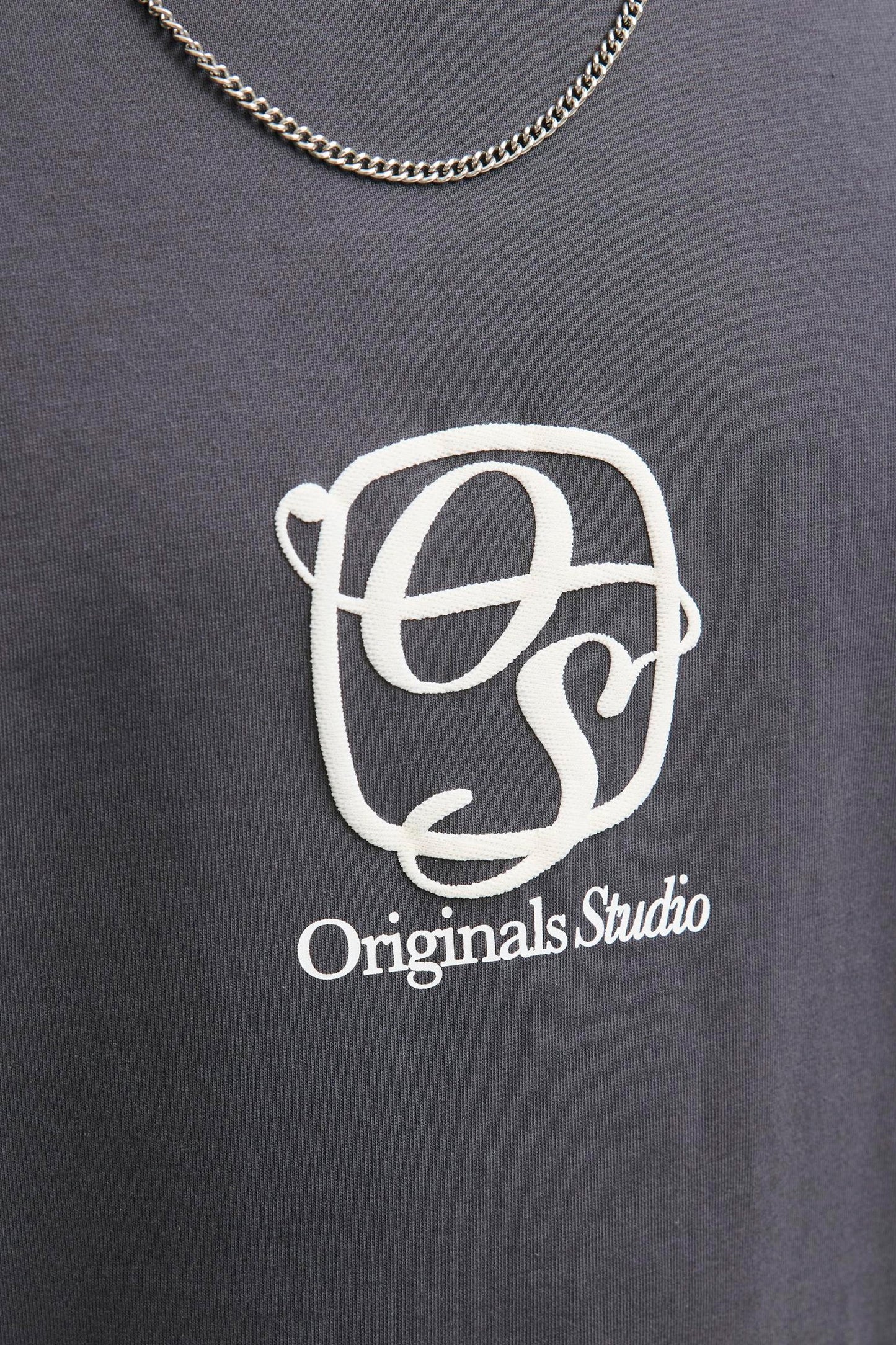 Grijze Korte Mouwen T-shirt - ORIGINALS BY JACK & JONES