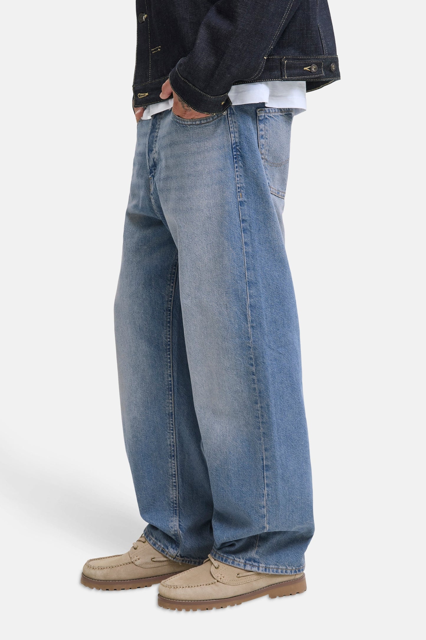 Jeans wijd middelblauwe denim - JACK & JONES JEANS INTELLIGENCE