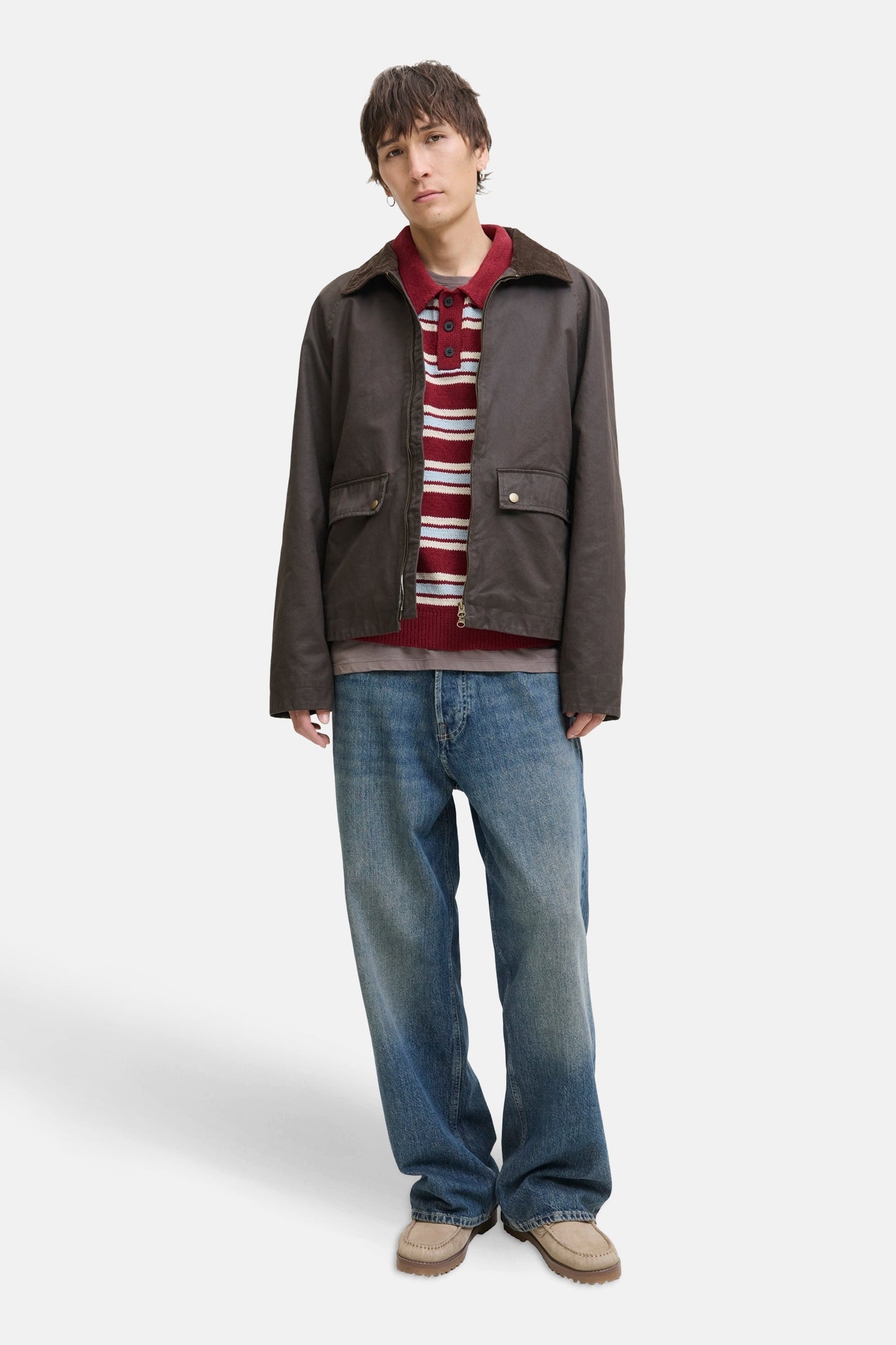 Rode V-hals Trui - ORIGINALS BY JACK & JONES