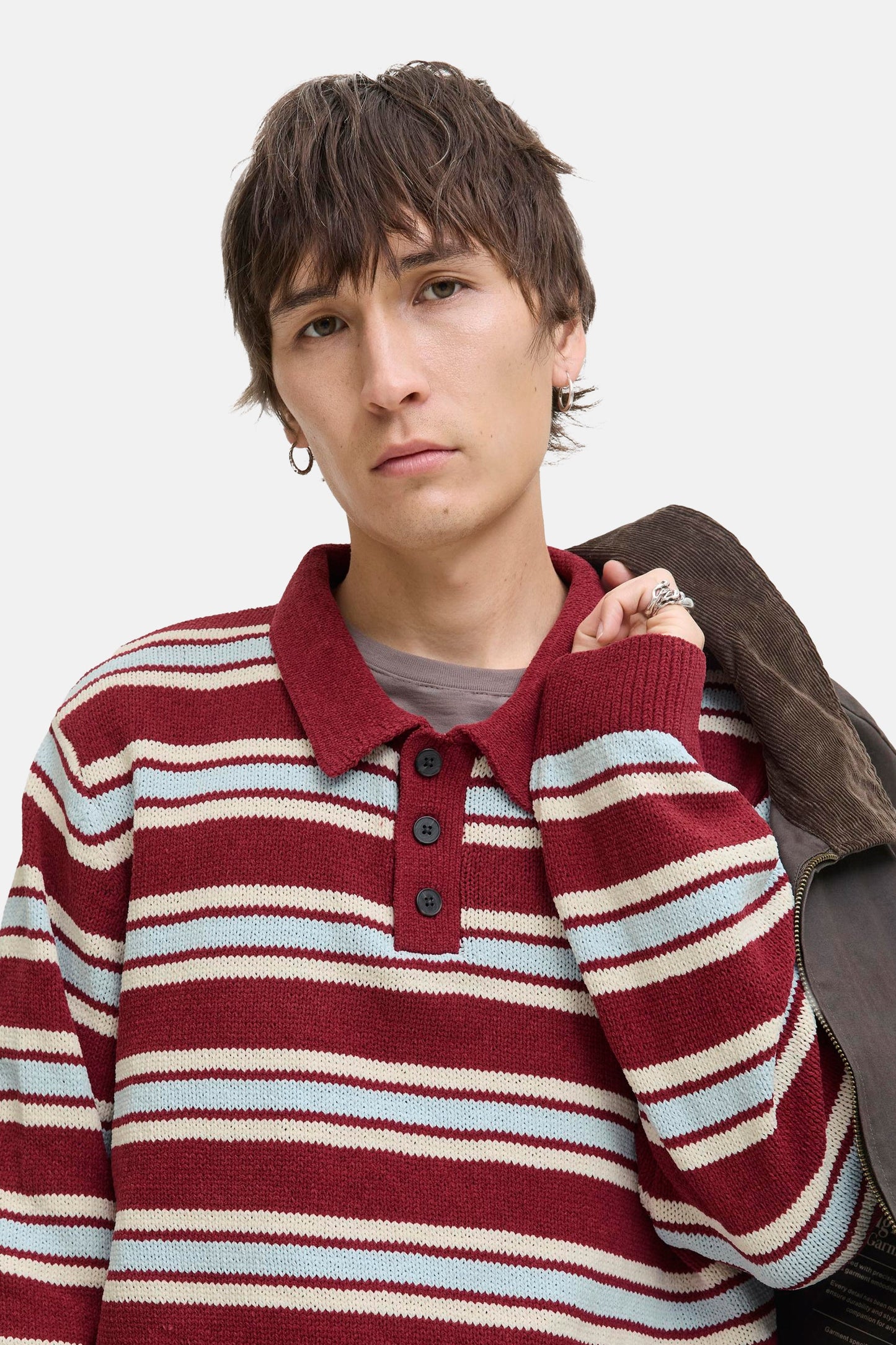 Rode V-hals Trui - ORIGINALS BY JACK & JONES