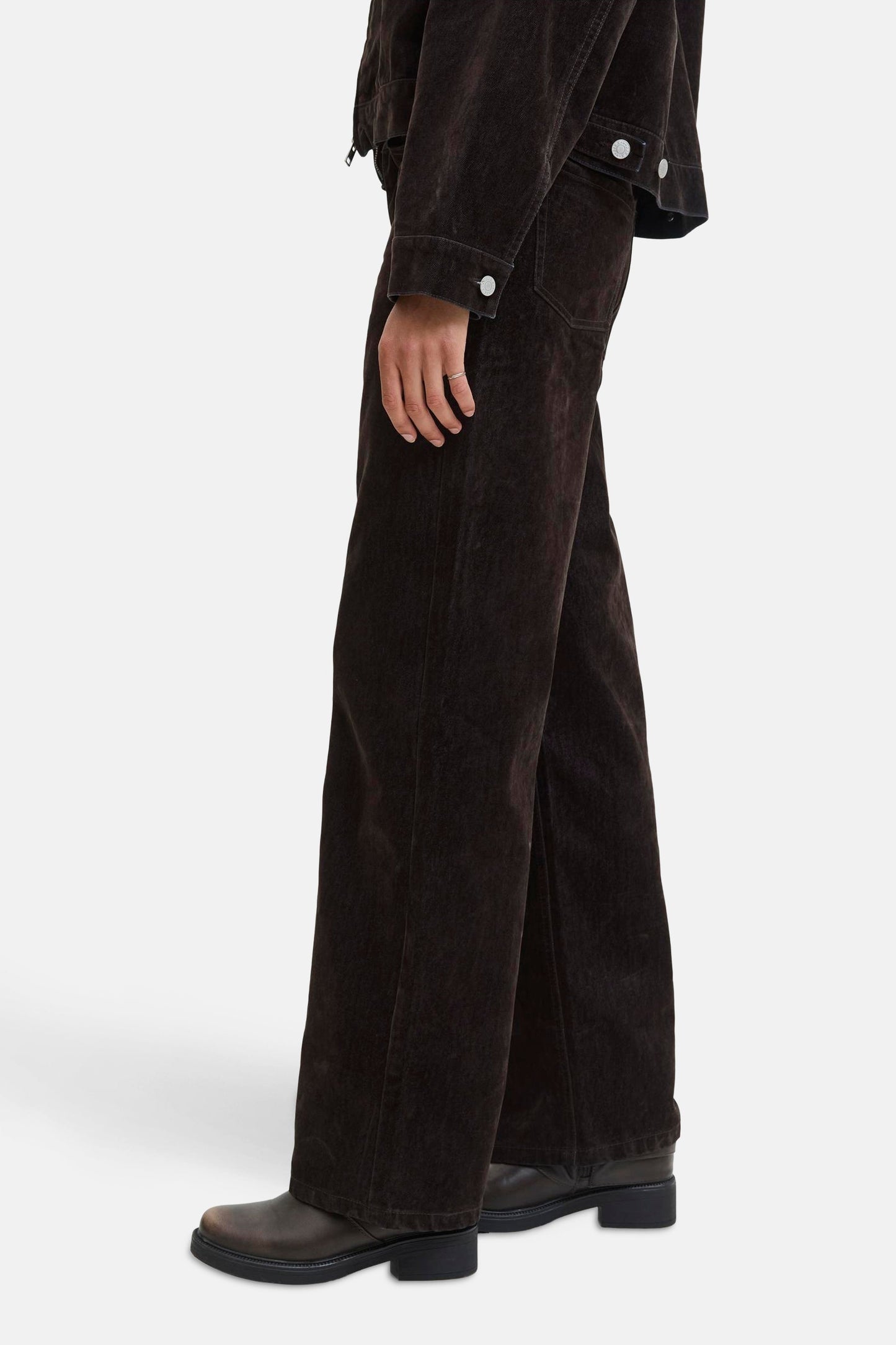 Gekleurde jeans - bruin