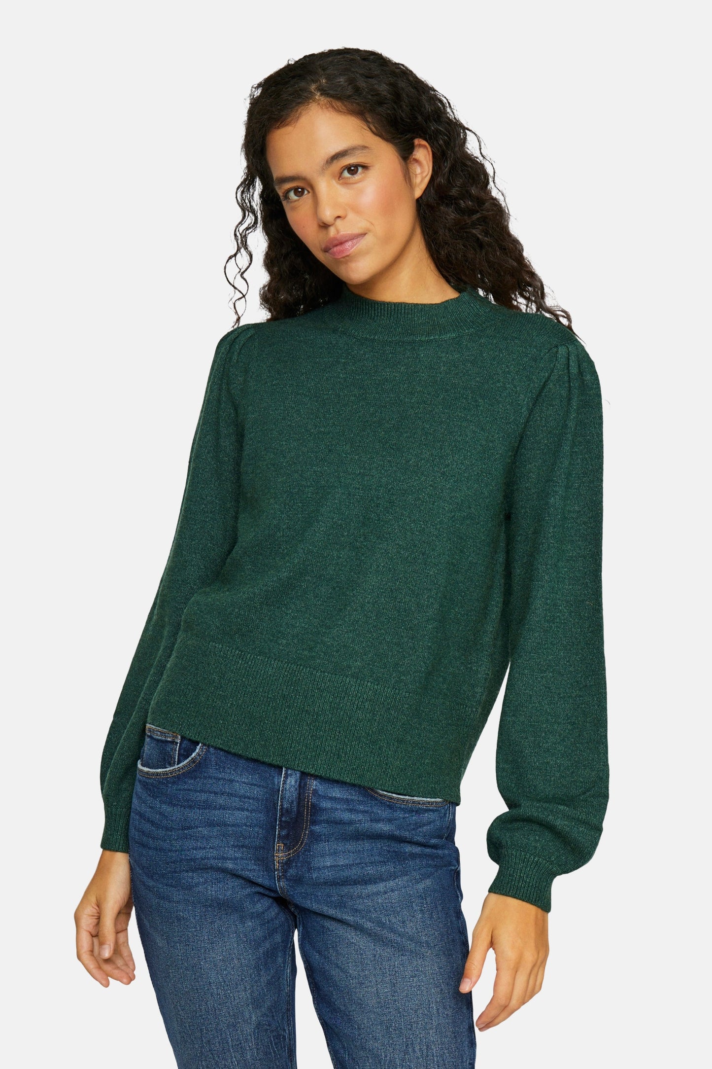 Groene Trui met Rolkraag