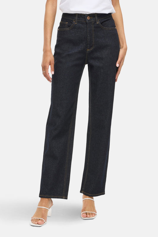 VIKELLY - Donkerblauwe Denim Jeans