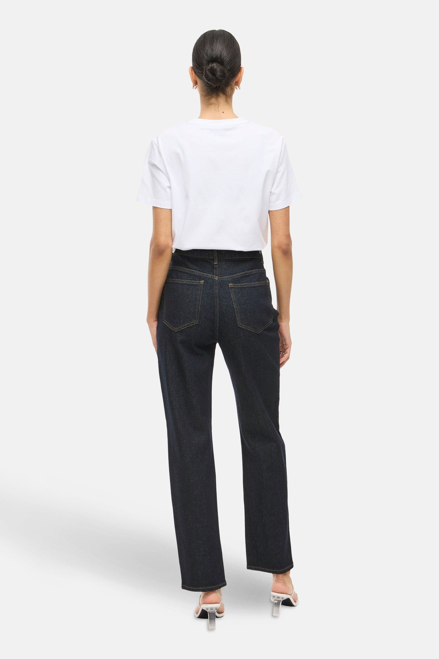 VIKELLY - Donkerblauwe Denim Jeans