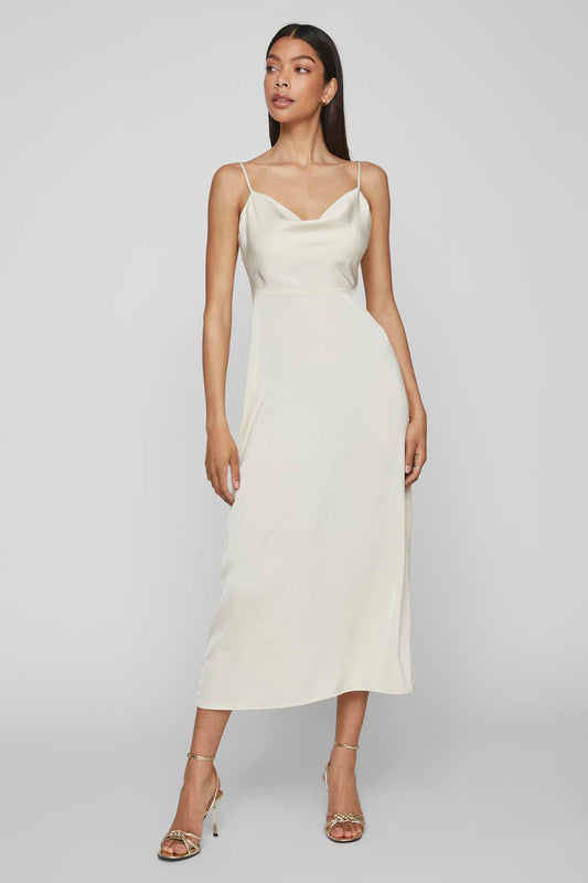 Zonder Mouwen Jurk - Ecru