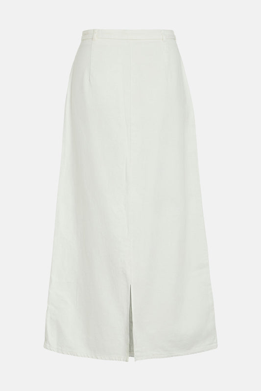 Zijde Lange Rok - Wit