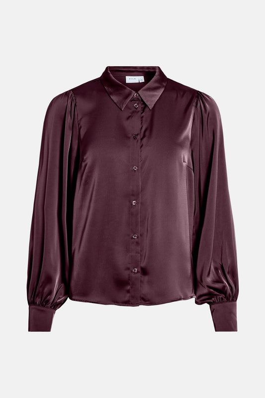 Bordeaux Lange Mouwen Hemd