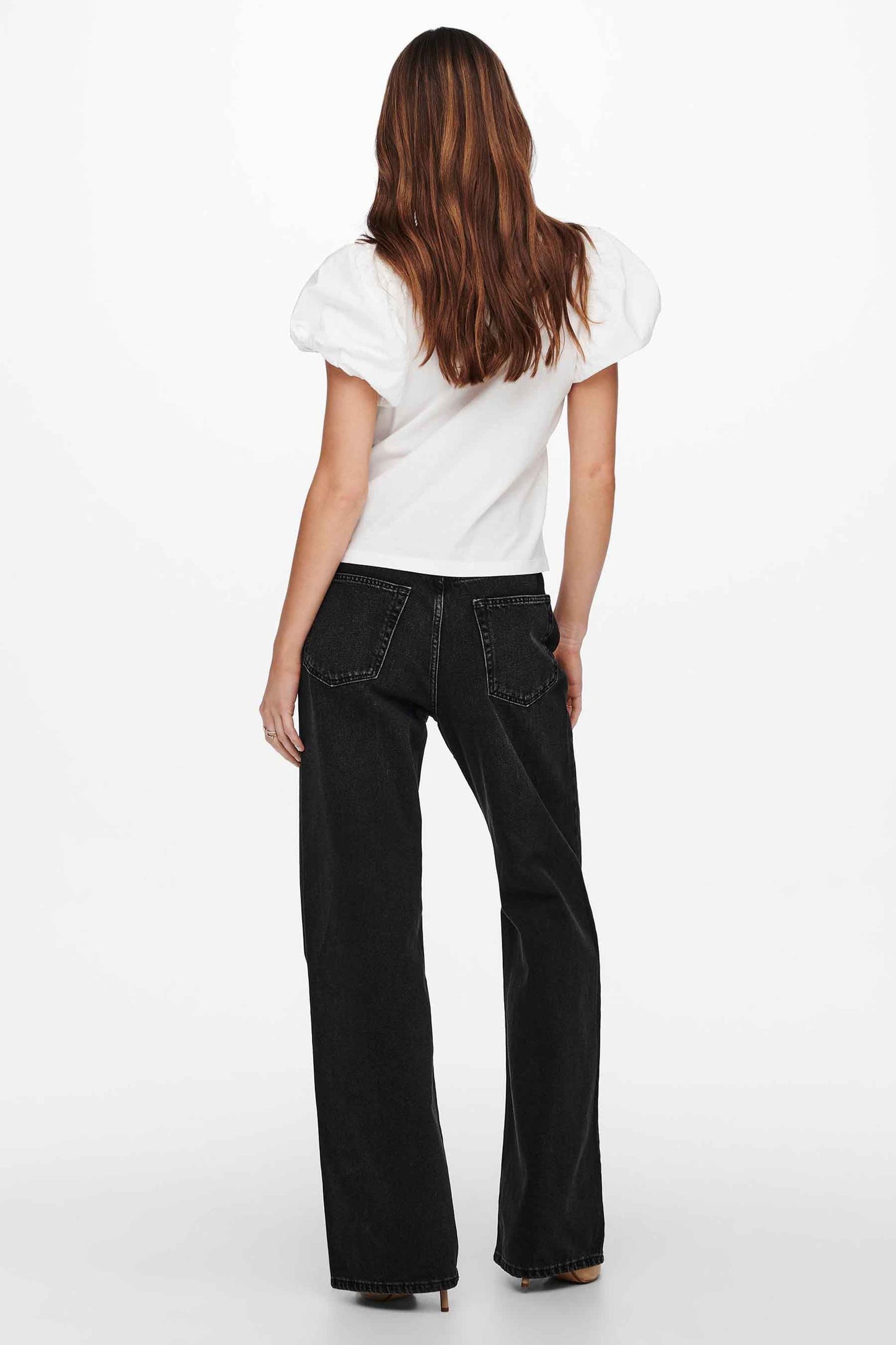 Donkergrijze Wijd Jeans van Denim