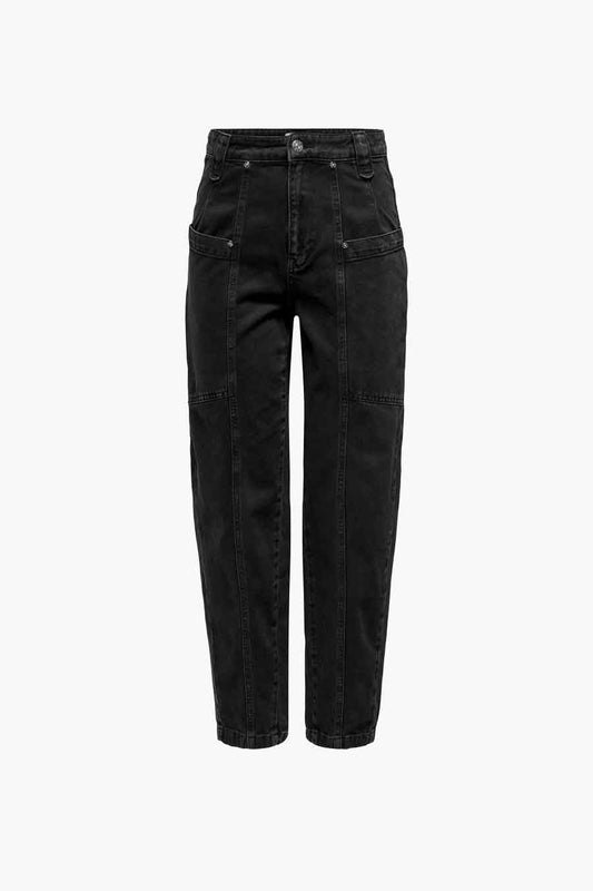 Zwarte Denim Mom Jeans