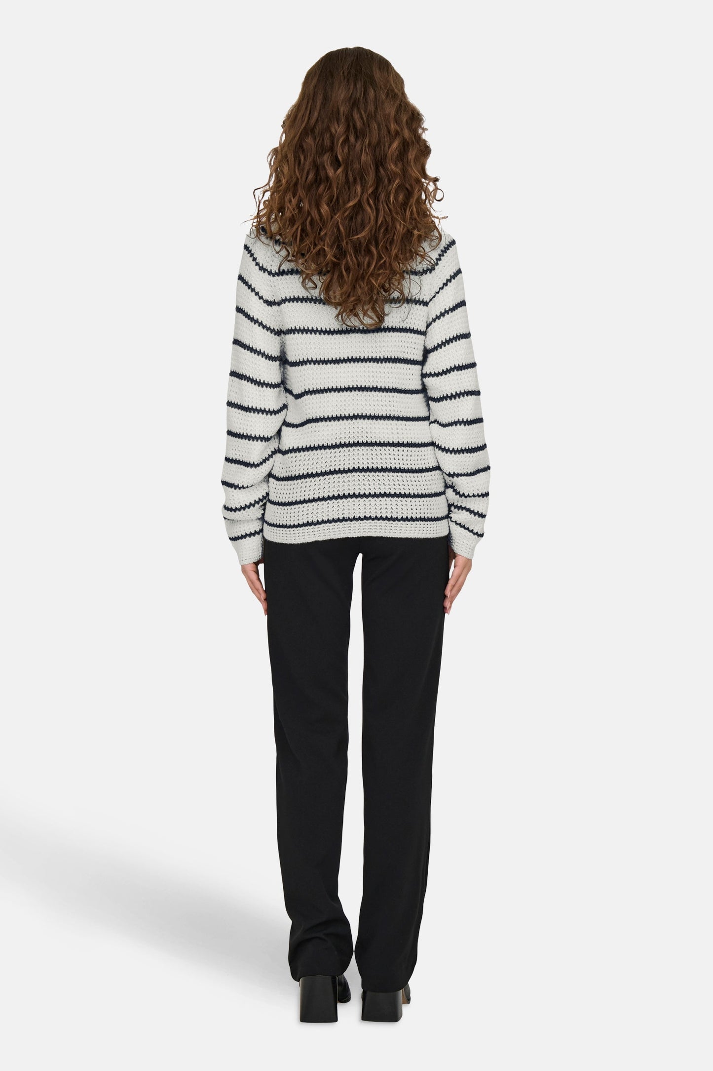Ronde Hals Sweater - Wit