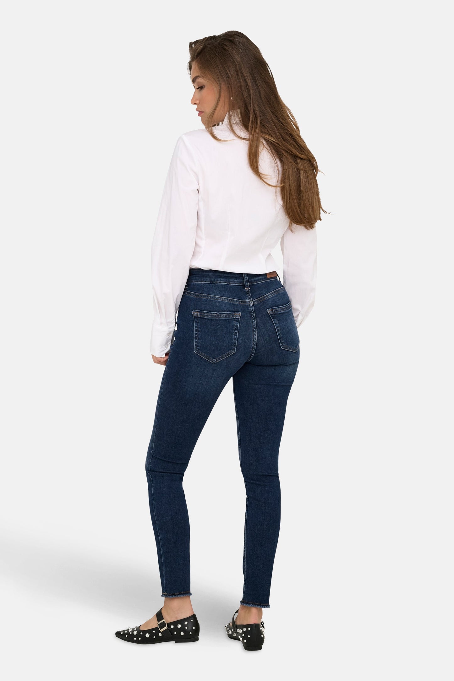ONLY® Donkerblauwe Skinny Jeans van Denim