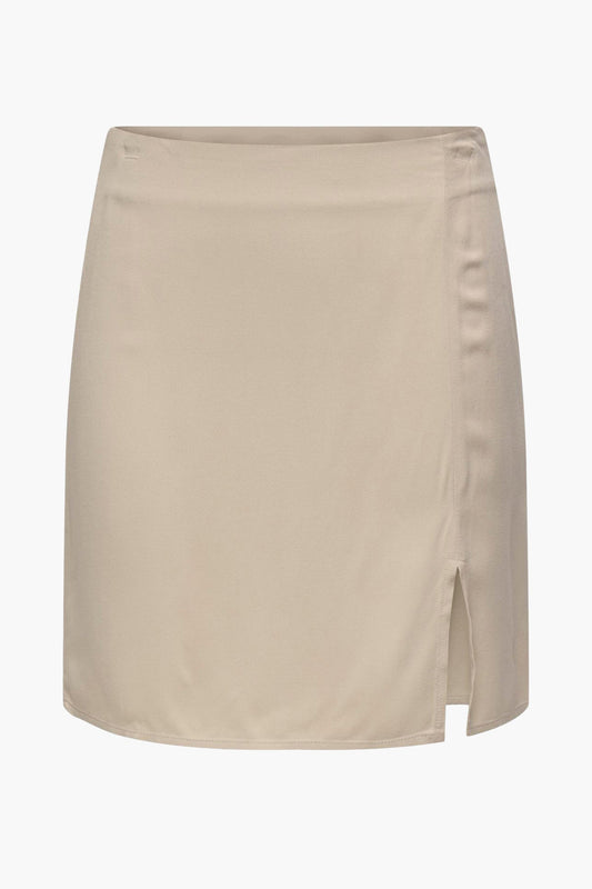 Beige Mini Skirt
