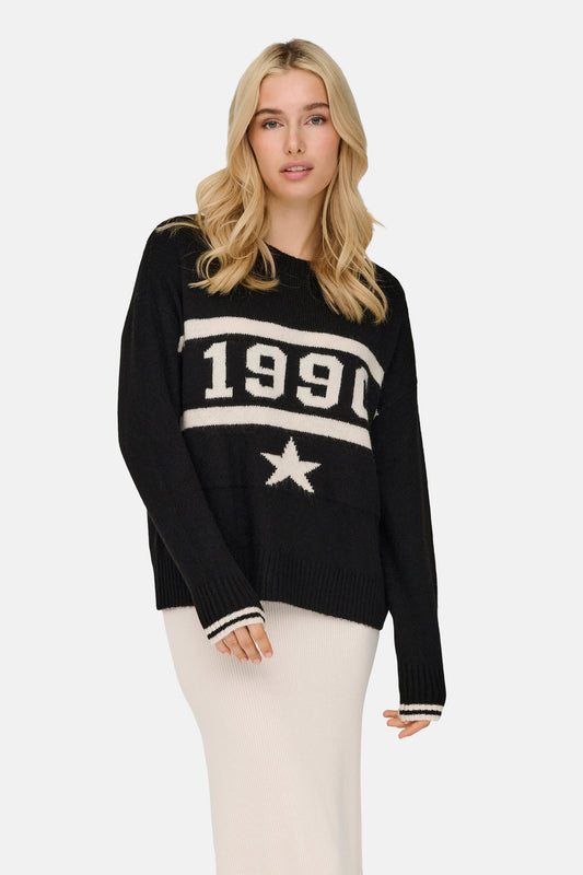 Trui met ronde hals zwart - ONLY®