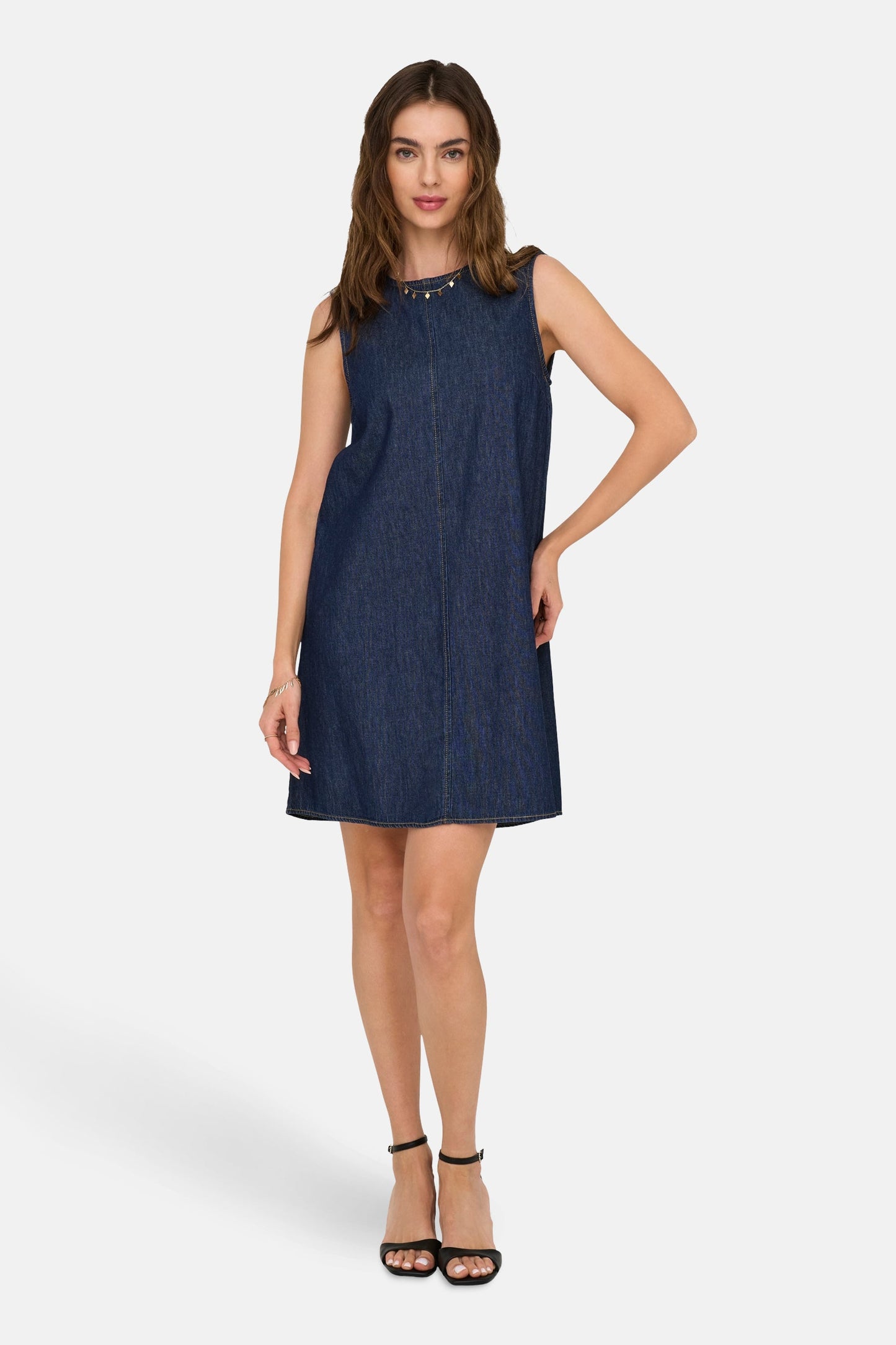 Donkerblauw Denim Jurkje