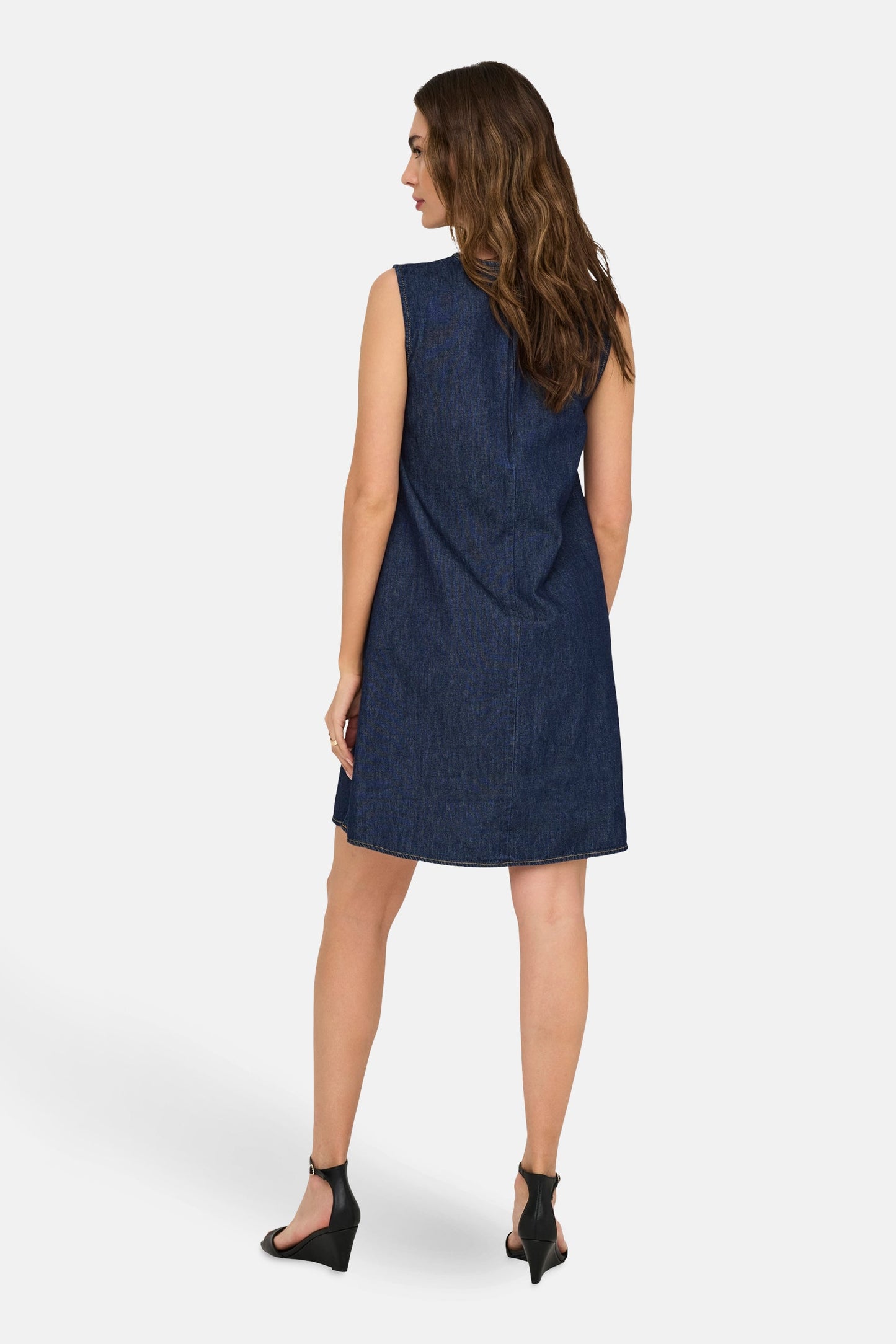 Donkerblauw Denim Jurkje